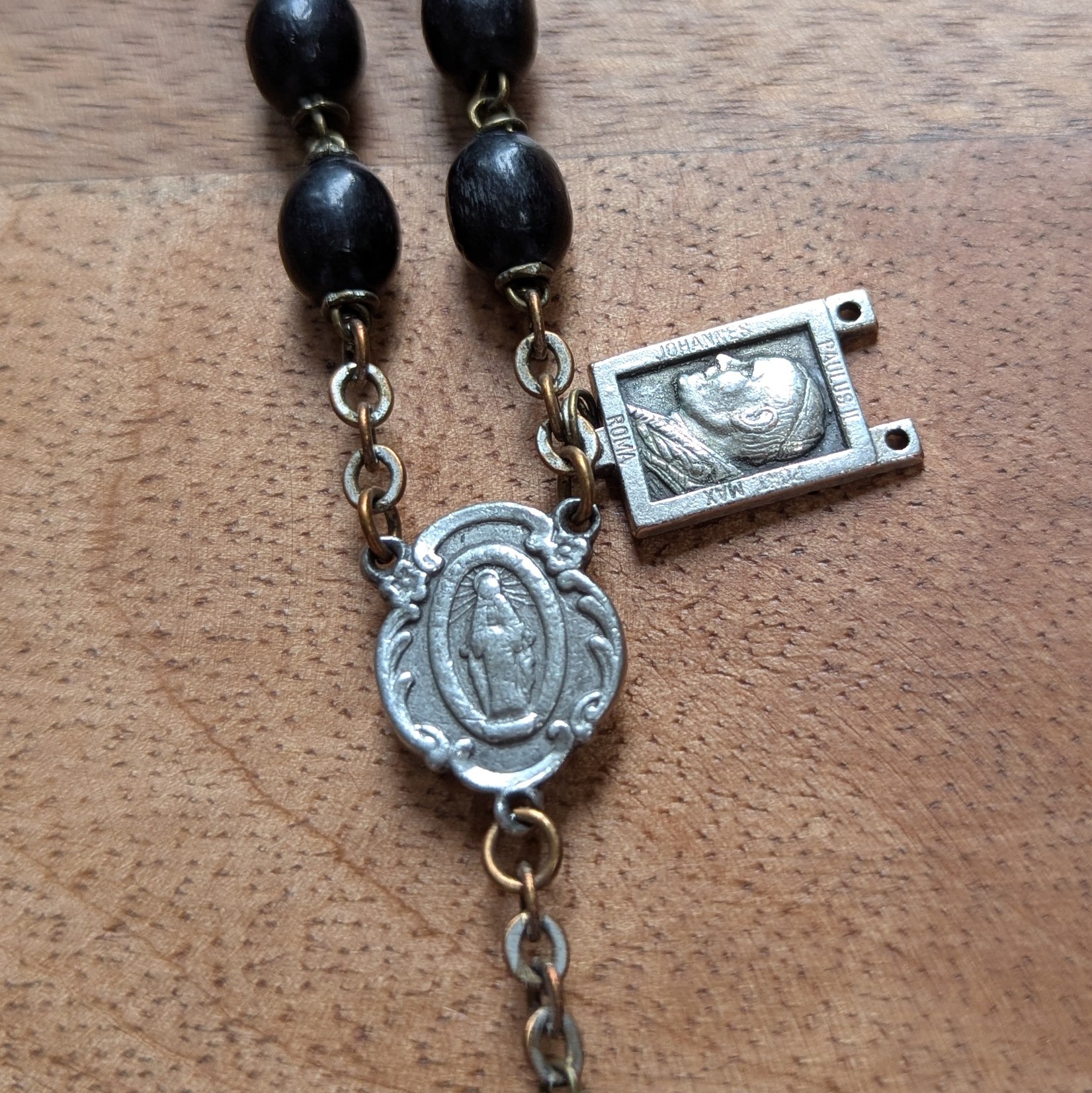 Black St. Padre Pio Rosary