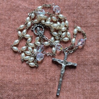 luminescent pearl beaded rosary