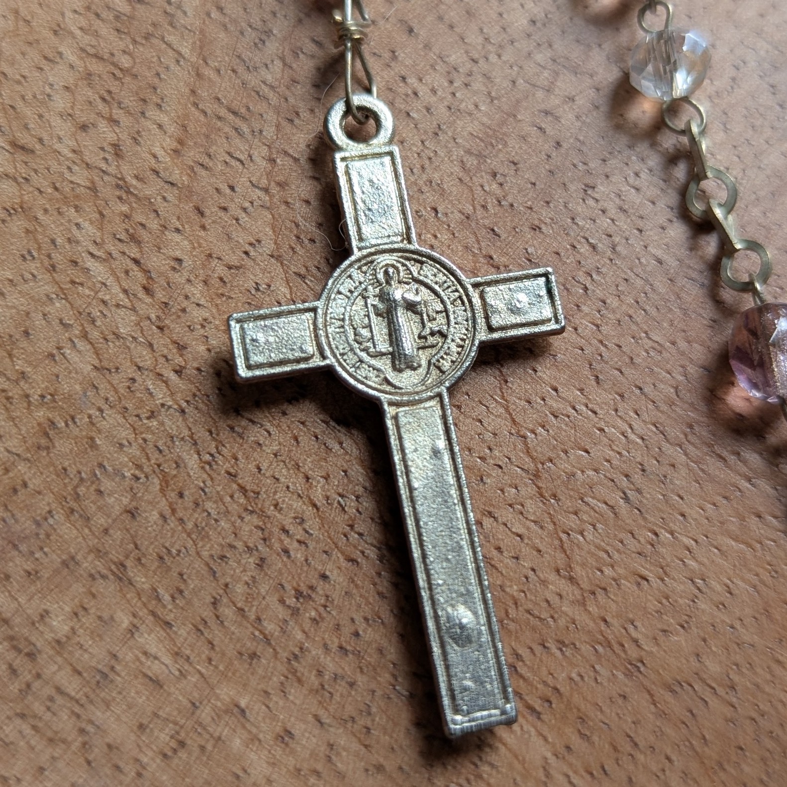 clear Guadalupe rosary