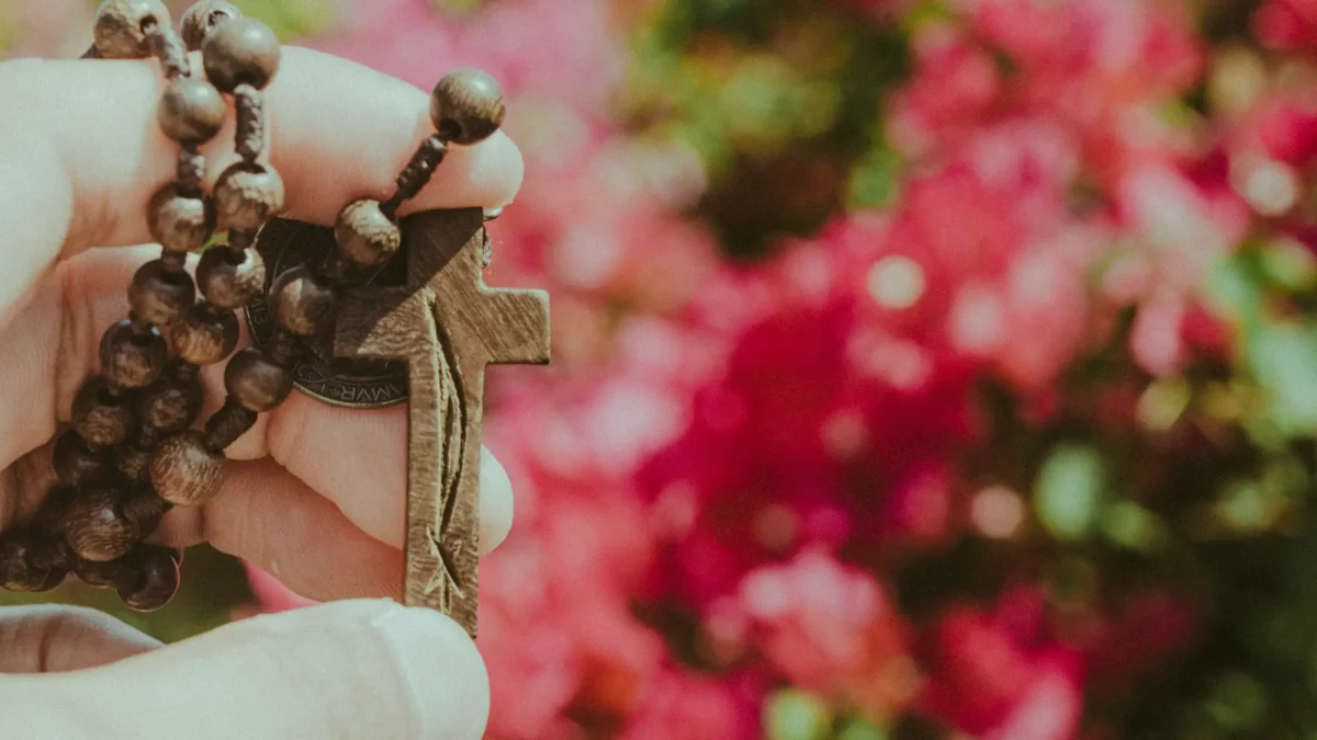 rosary footer