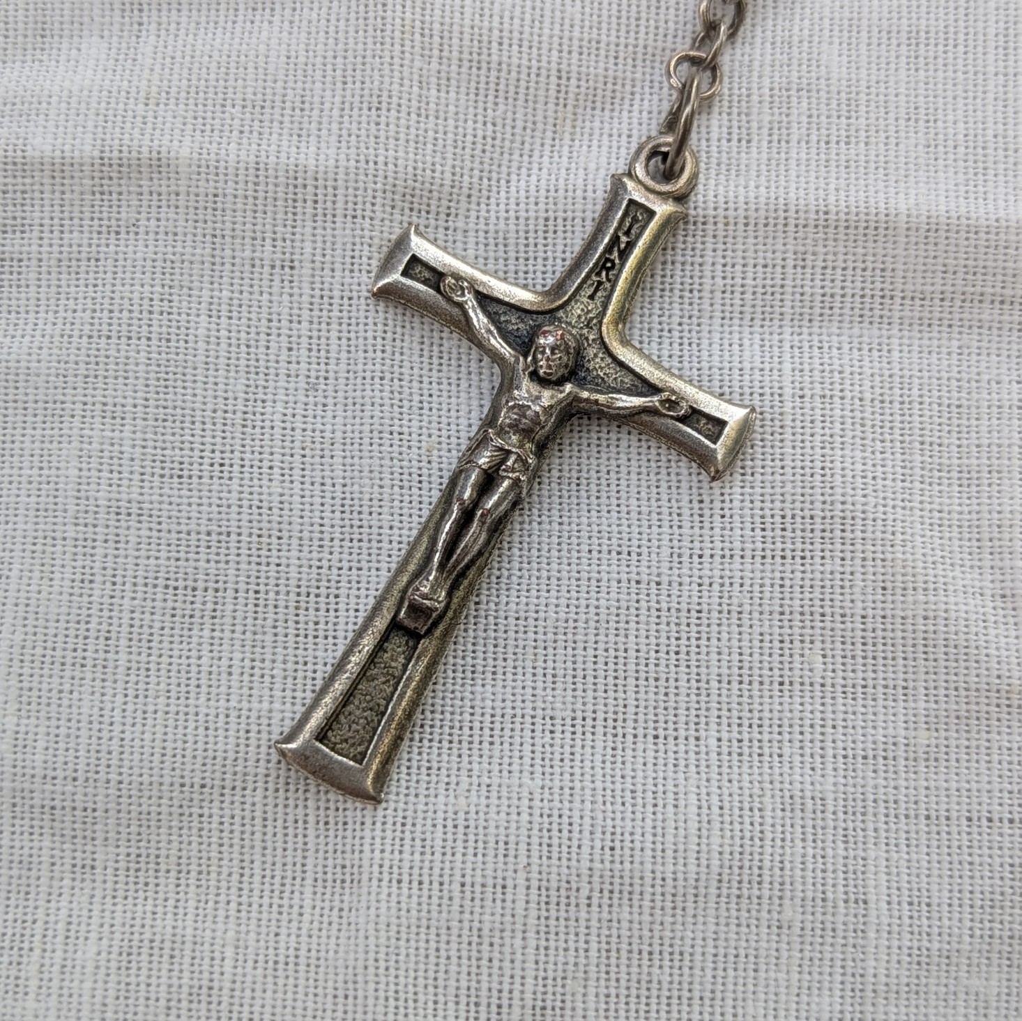 pink marian rosary