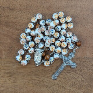 painted porcelain rosary