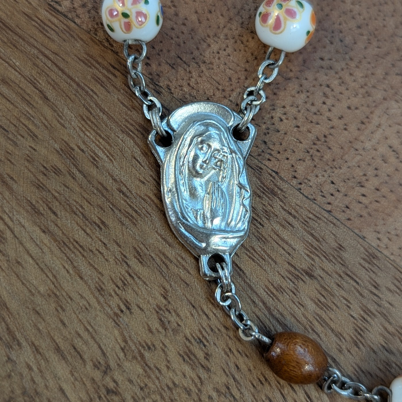 painted porcelain rosary