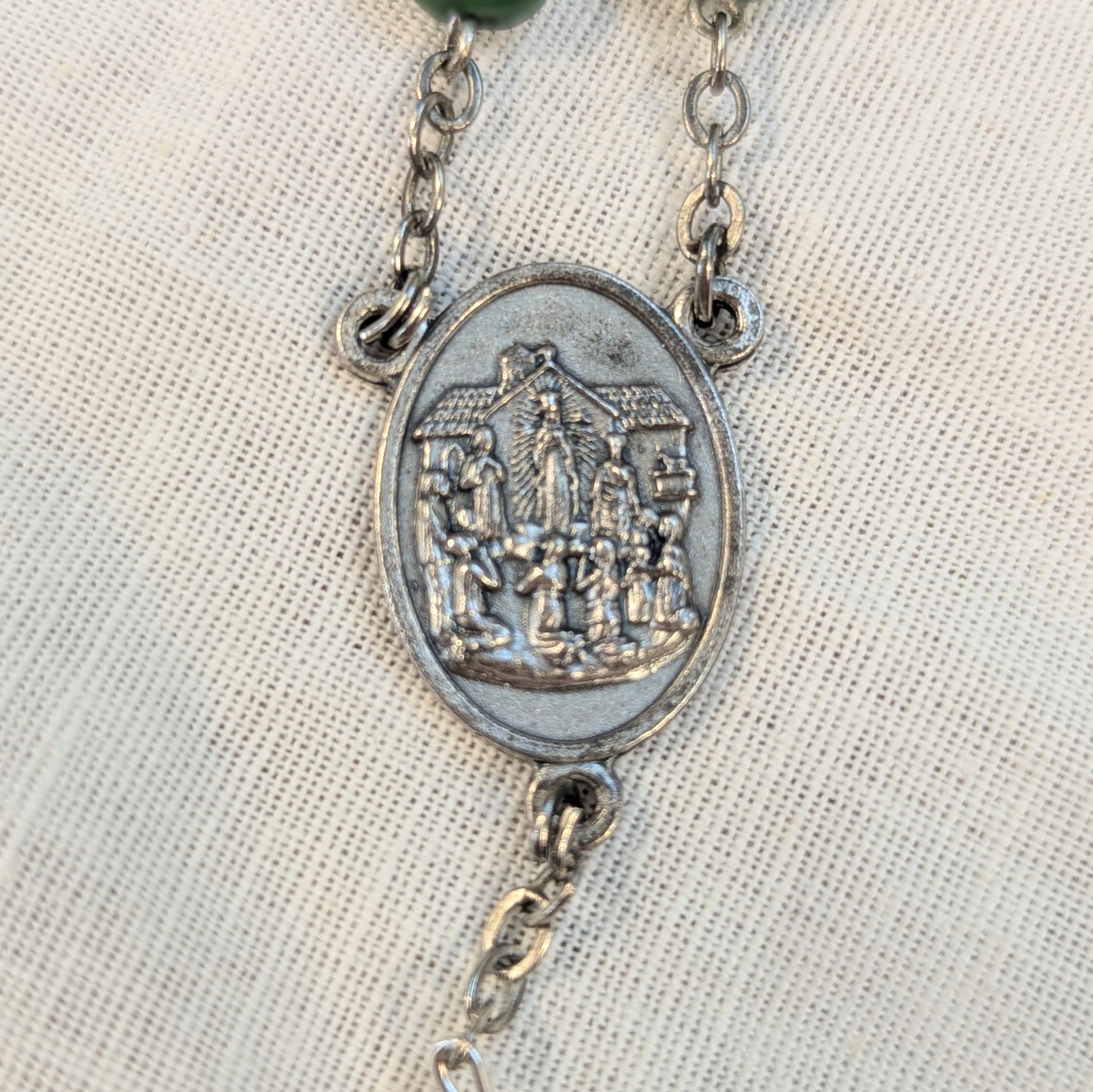Celtic clover-beaded rosary