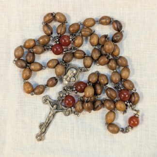 wooden Jerusalem rosary